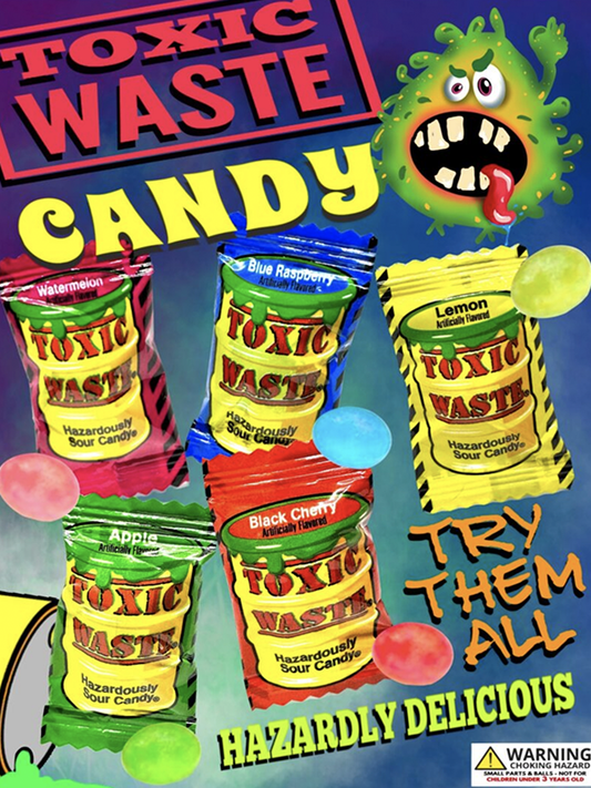 Toxic Waste Red Sour Candy 42g