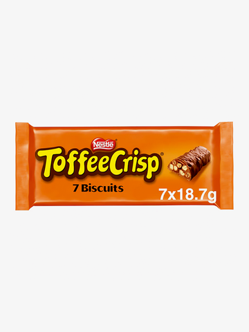 Toffee Crisp Milk Chocolate Biscuit Bars 7 Pack 130g