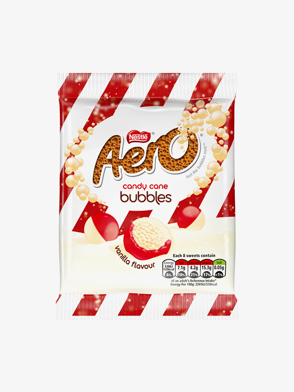 Nestlé Aero Candy Cane Bubbles 70g