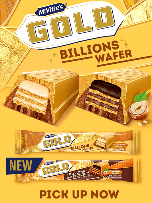 McVitie's Gold Billions Wafer Chocolate & Hazelnut 39g