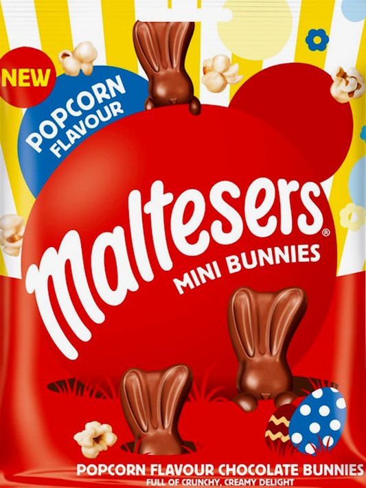 Maltesers Popcorn Chocolate Mini Bunny Bags 58g