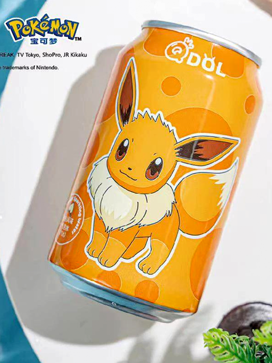 Qdol Pokémon Sparkling Water Peach 330ml