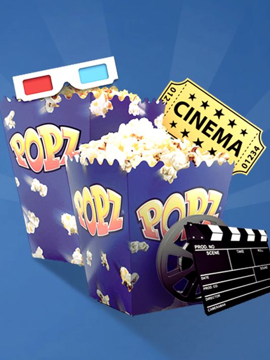 Popz Microwave Popcorn with Butter 90g