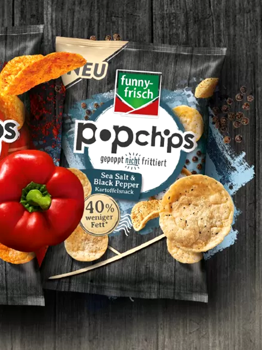 Popchips Sea Salt & Black Pepper 80g