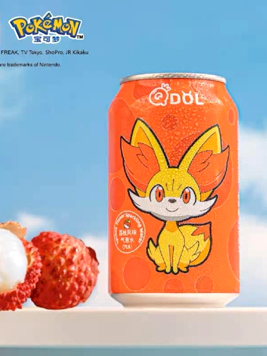 Qdol Pokémon Sparkling Water Lychee 330ml