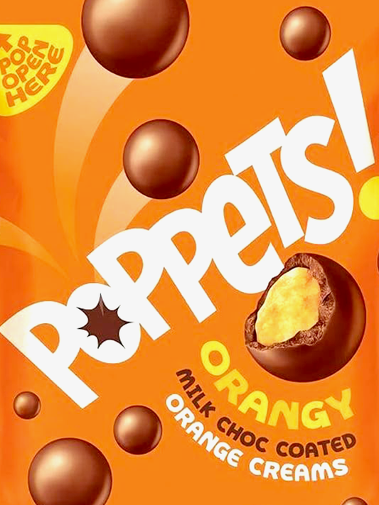 Poppets Orangy Milk Choc 100g