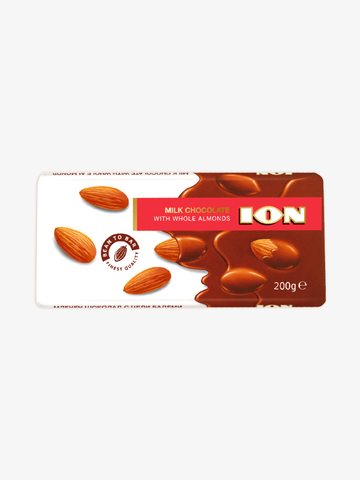 <tc>ION Milk Chocolate with Whole Almonds 200g</tc>