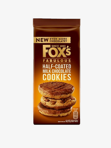 Fox's Half Coated Chunkie Cookie 180g