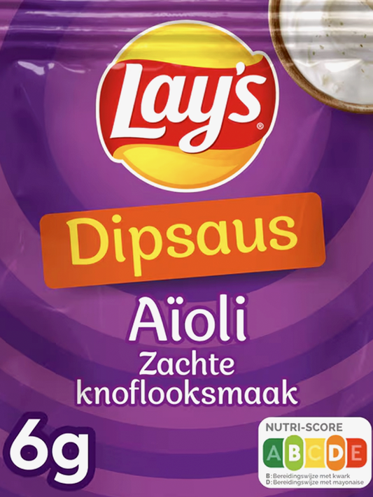 Lay’s Dipping Sauce Aioli Mild Garlic Flavor 6gr