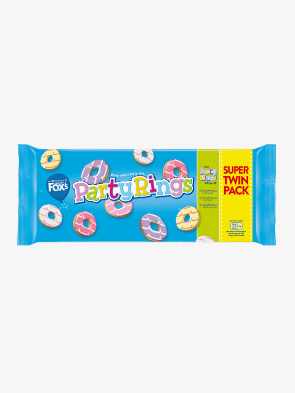 Fox's Party Rings Twin Pack 250g