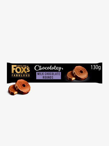 Fox's Chocolatey Milk Chocolate Rounds 130g