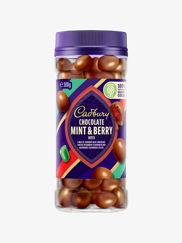 Cadbury Chocolate Mint & Berry Bites 300g