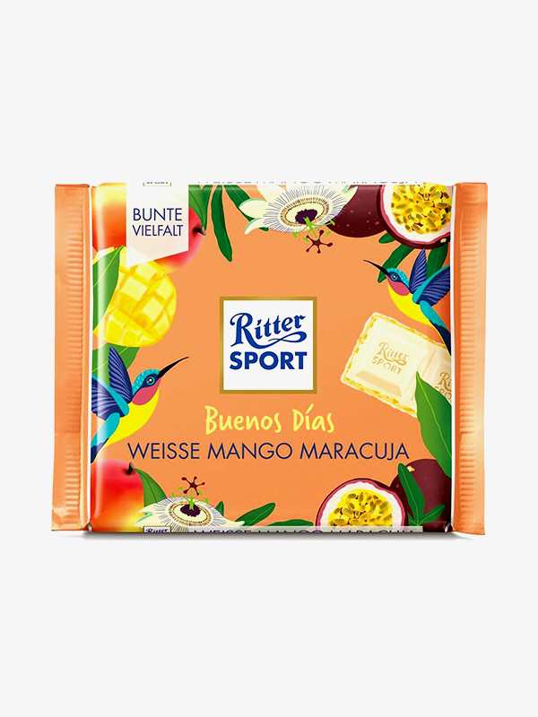 Ritter Sport White Mango & Passion Fruit Chocolate 100g