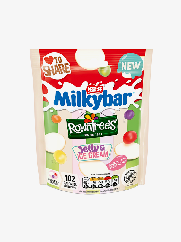 Milkybar Rowntree's Jelly & Ice Cream 95g