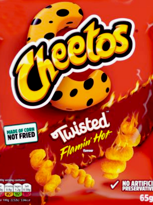 <tc>Cheetos Twisted Flamin' Hot 65g</tc>