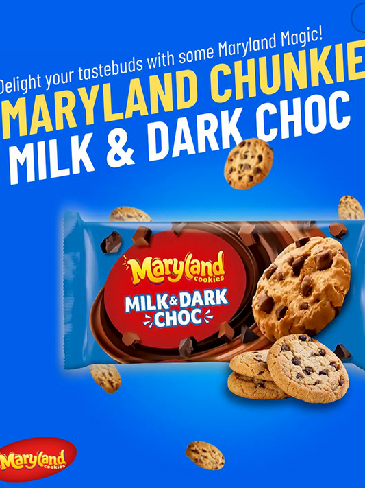 Maryland Big and Chunky Milk & Dark Choc 144g