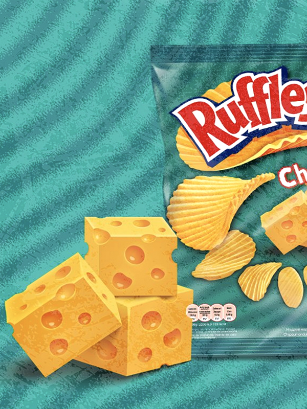 Cheese Ruffles Logo Ruffles Cheese 140g