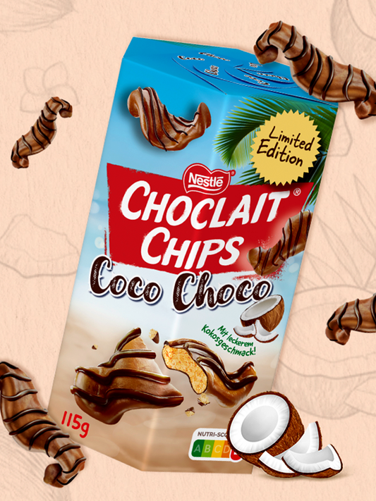 Nestle Chocolait Chips Καρύδα 115g