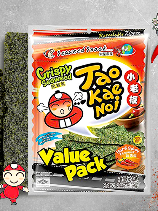 Taokaenoi Seaweed Snack Hot & Spicy 59g