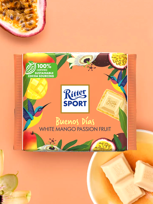 Ritter Sport Λευκή Σοκολάτα Mango & Passion Fruit 100g