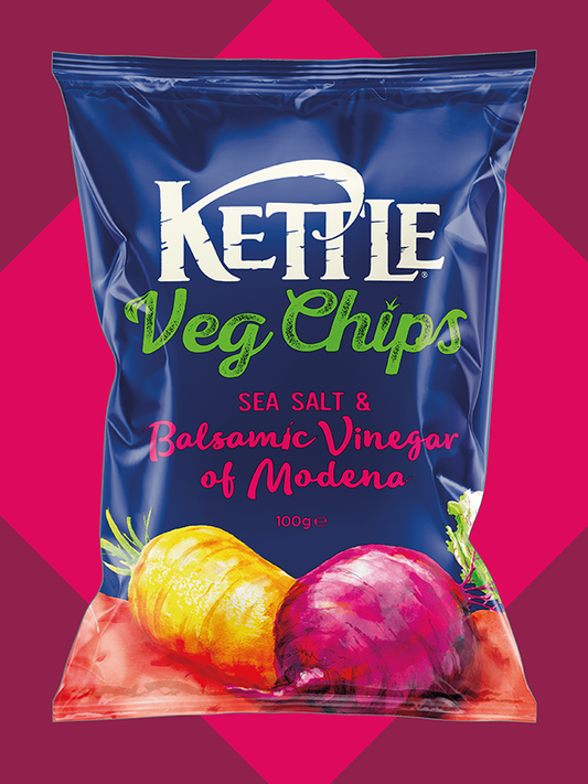 Kettle Veg Chips Sea Salt & Balsamic Vinegar 100g
