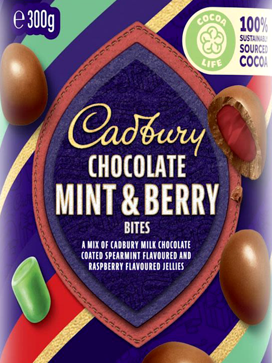 Cadbury Chocolate Mint & Berry Bites 300g