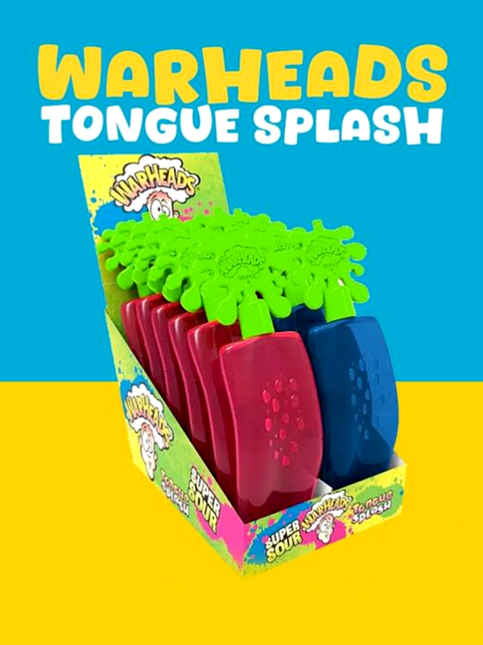 Warheads Super Sour Tongue Splash Gel Blue Raspberry 40g