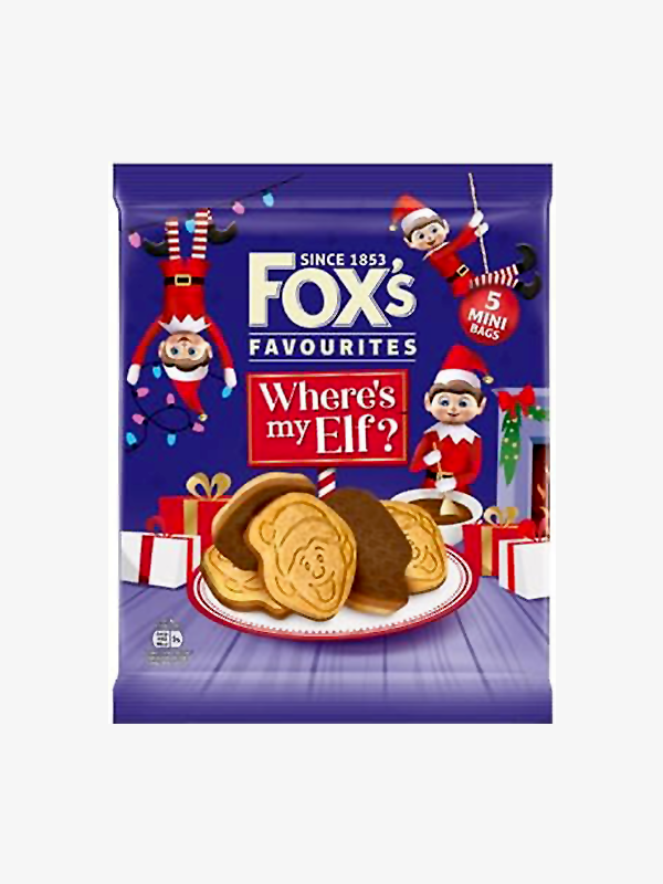 Fox's Where's My Elf? Chocolate Biscuits 5 X 20g