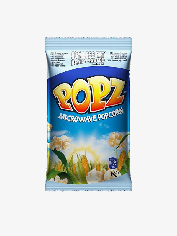 Popz Microwave Popcorn 50% Less Fat 90g