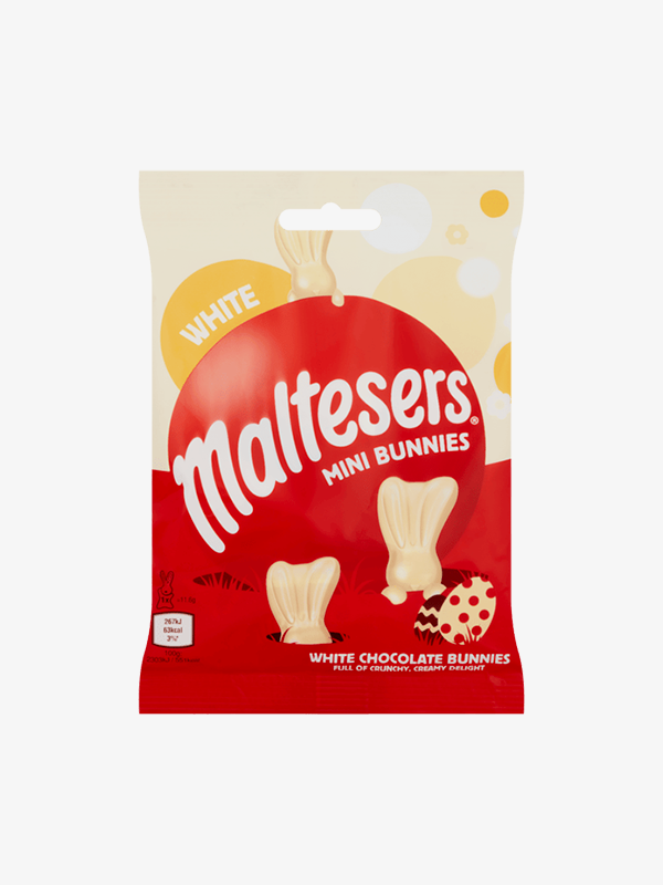 Maltesers White Chocolate Mini Bunny Bags 58g