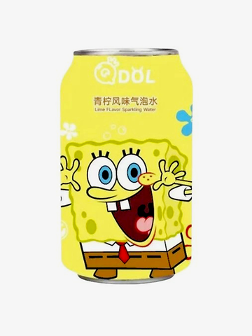 Qdol SpongeBob Sparkling Water Lime 330ml