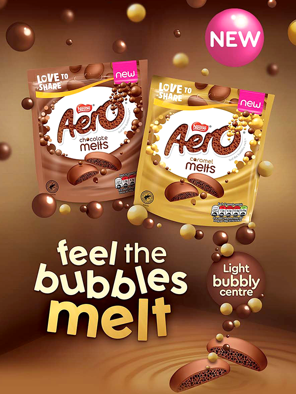 Nestlé Aero Melts Caramel 90g