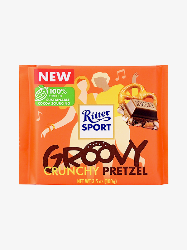 Ritter Sport Groovy Crunchy Pretzel Chocolate 100g