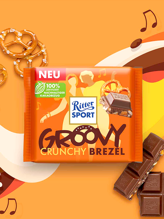 Ritter Sport Σοκολάτα Groovy Crunchy Pretzel 100g