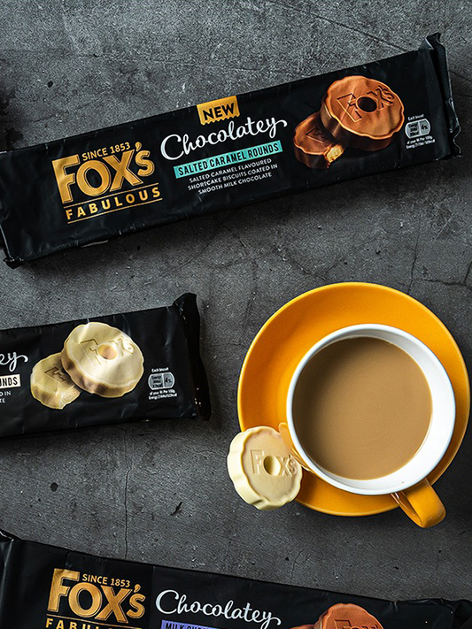 Fox's Chocolatey Salted Caramel Chocolate Rounds 130g