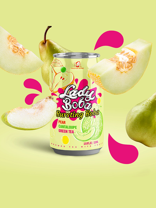 Lady Boba Bubble Tea Pear & Melon 320ml