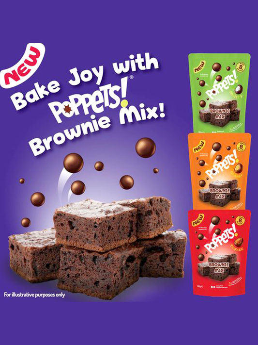 Poppets Brownie Mix Μέντα 180g