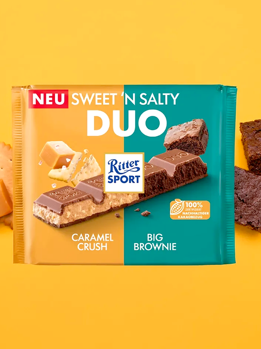 Ritter Sport Σοκολάτα Sweet'n Salty Duo 218g