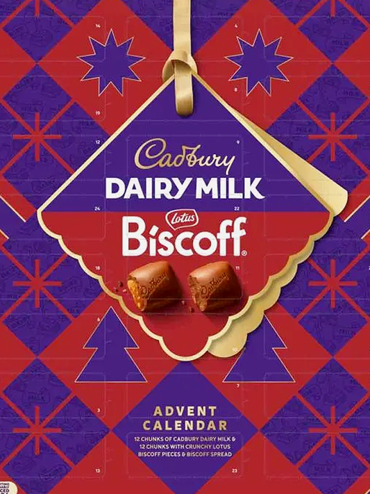 Cadbury Dairy Milk Lotus Biscoff Chocolate Chunk Advent Calendar 236g