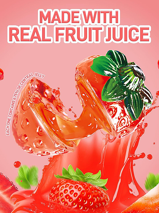 Amos 4D Fruit Strawberry Burst Gummy 65g