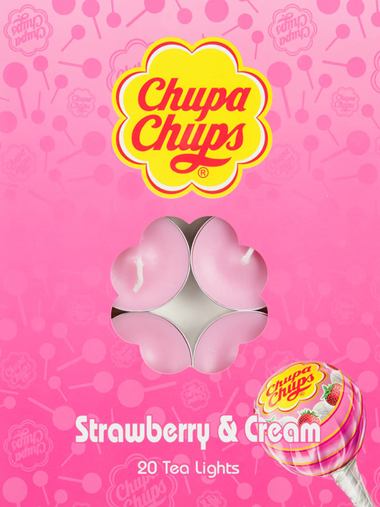 Chupa Chups Tea Lights Strawberry (Pack of 10)