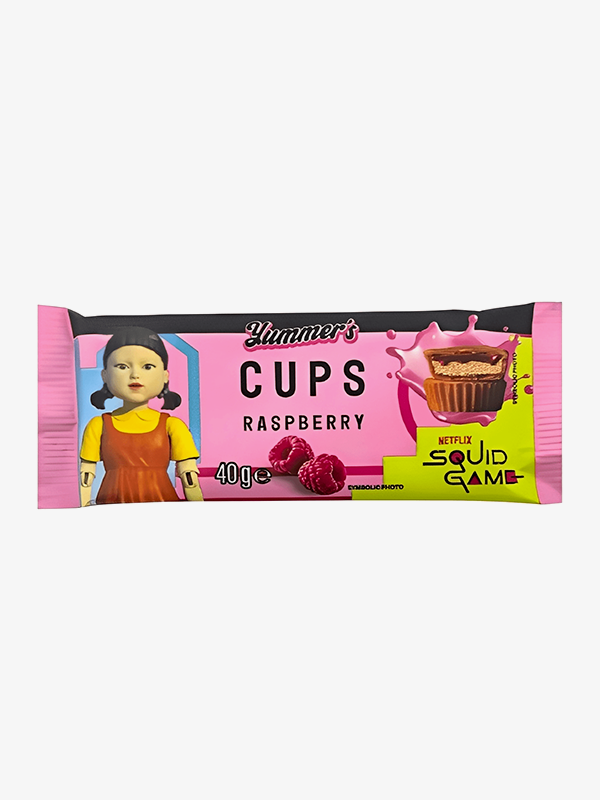 Squid Game Raspberry Cups 40g