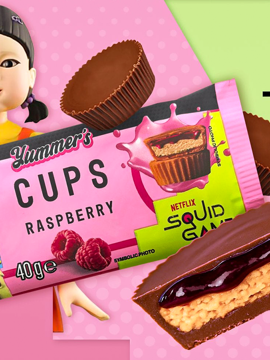 Squid Game Raspberry Cups 40g
