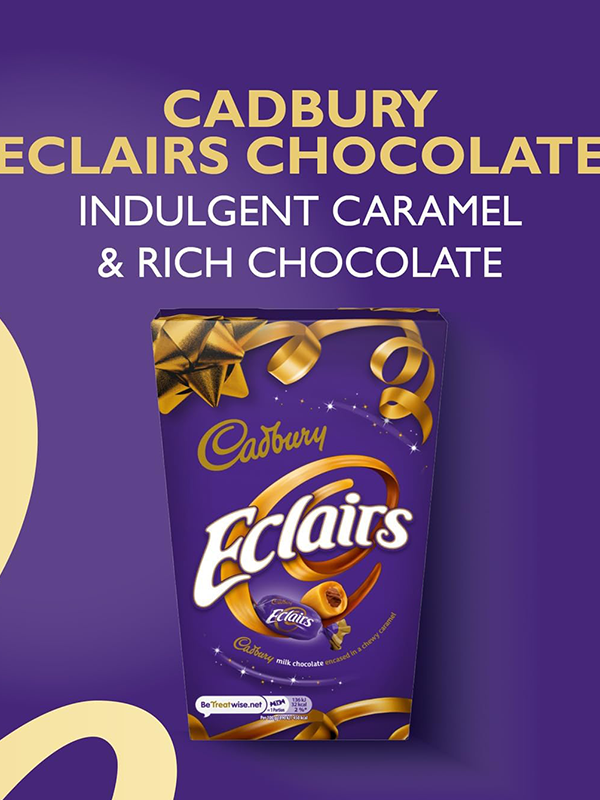 Eclair In Store Cadbury Eclairs Chocolate Carton 350g