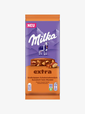 Milka Extra Caramel Salt Almond 190g