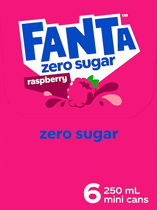 Fanta Zero Raspberry Beetlejuice 250ml