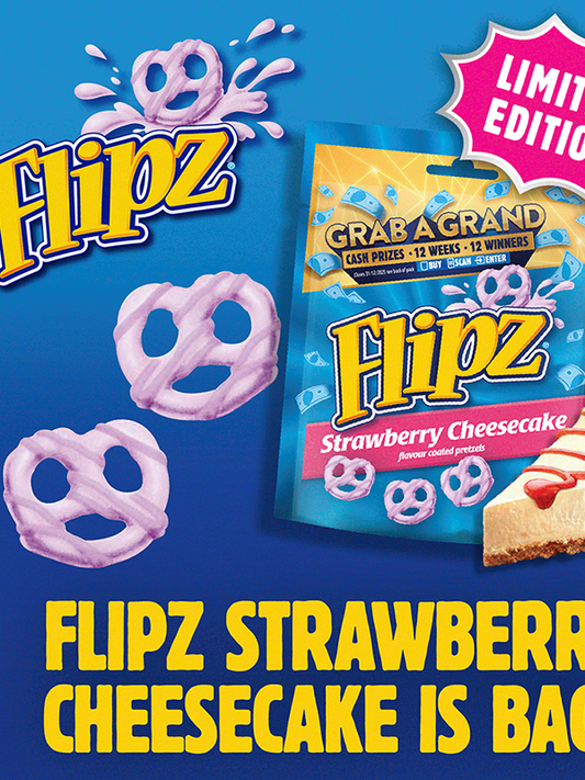 Flipz Strawberry Cheesecake Pretzels 90g