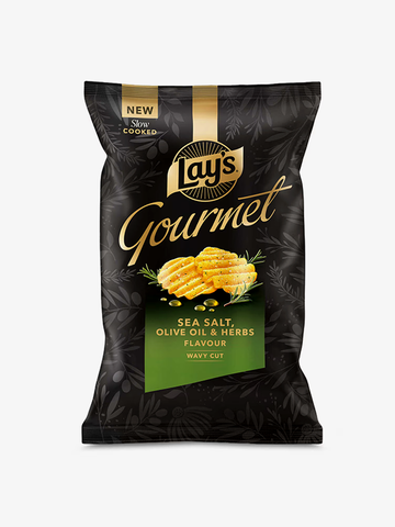 Lay's Gourmet Sea Salt, Olive Oil & Herbs Chips 145g