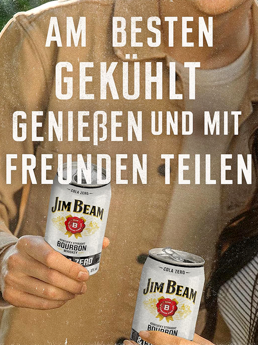 Jim Beam Whiskey & Cola Zero 330ml