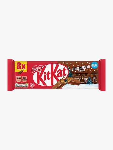 KitKat 2 Finger Gingerbread 8 Pack Multipack 165.6g